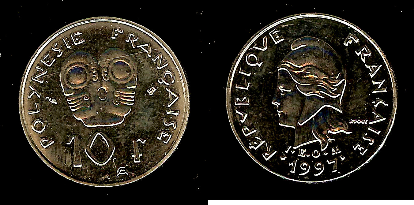 New Caledonie 10 francs 1997 BU+